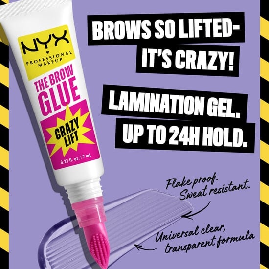 NYX Professional Makeup The Brow Glue Crazy Lift 01 Transparent 7 ml