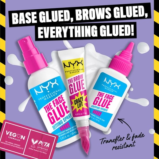 NYX Professional Makeup The Brow Glue Crazy Lift 01 Transparent 7 ml