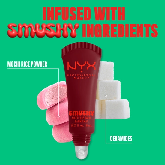 NYX Professional Makeup Smushy Matte Lip Balm 7 Swipe 2 Smooth 8 ml