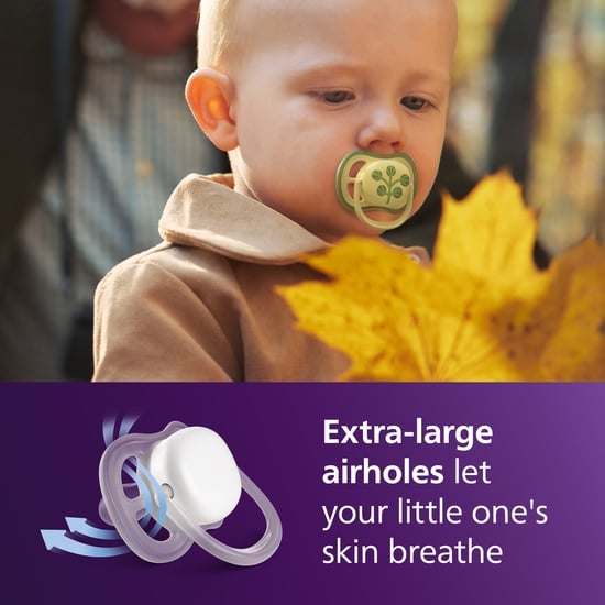 Philips Avent Ultra Air Nattnapp Gul & Orange 18 mån+ 2-pack