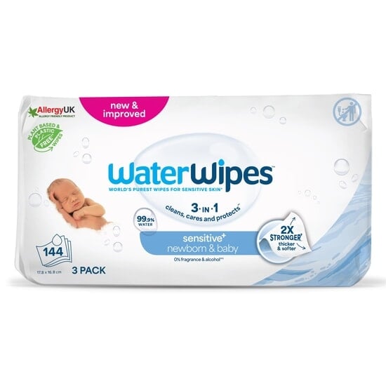 WaterWipes Baby Wipes 3x48-pack