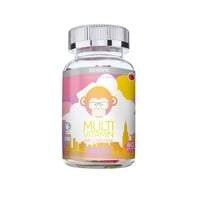 Monkids Multivitamin Sockerfri Vuxen Hallon 60 Tuggtabletter