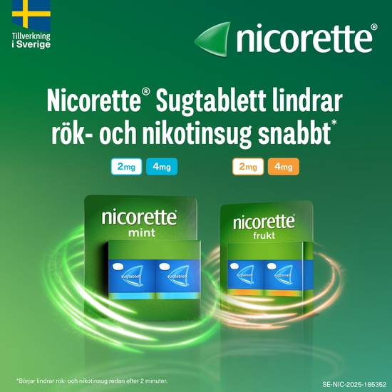Nicorette Mint Komprimerad Sugtablett 4 mg 160 st