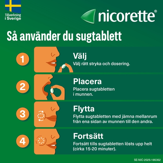 Nicorette Mint Komprimerad Sugtablett 4 mg 160 st