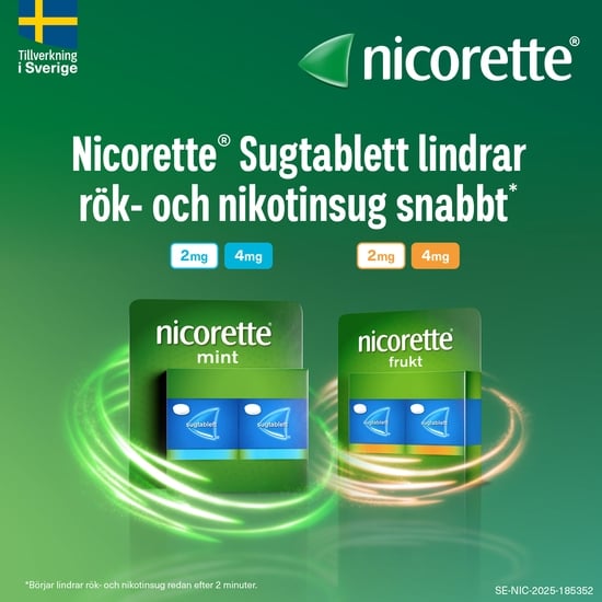 Nicorette Mint Komprimerad Sugtablett 2 mg 40 st