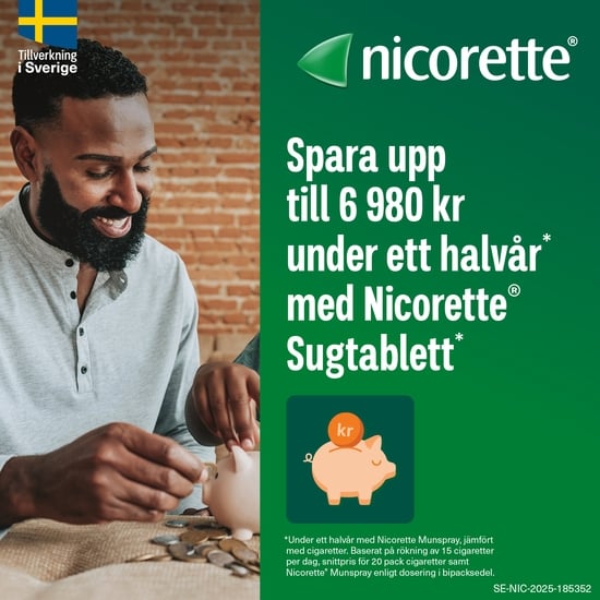 Nicorette Mint Komprimerad Sugtablett 2 mg 40 st