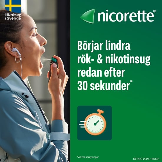 Nicorette Pepparmint, munhålespray, lösning 1 mg/spray 150 doser