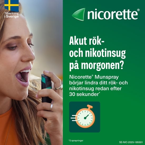 Nicorette Pepparmint, munhålespray, lösning 1 mg/spray 150 doser