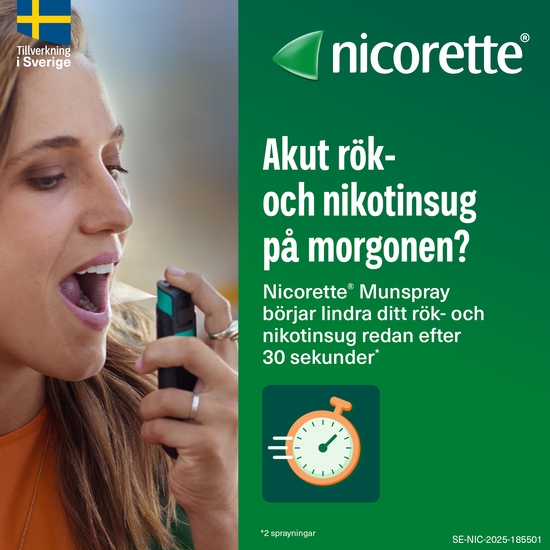 Nicorette Fruktmint, munhålespray, lösning 1 mg/spray 150 st