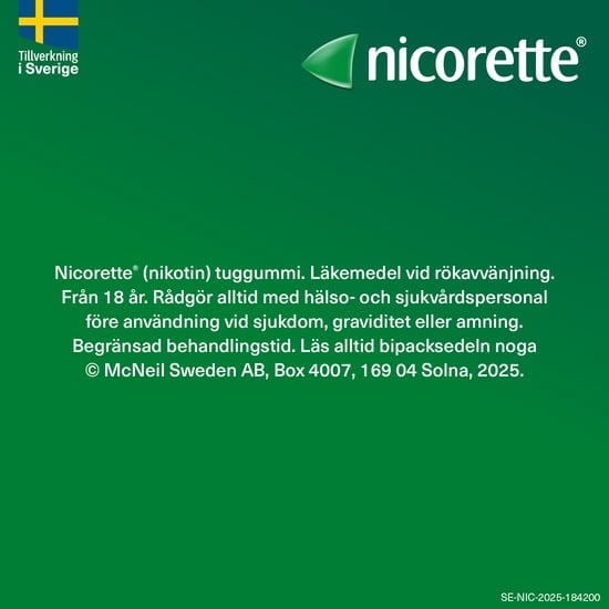 Nicorette Mentolmint, medicinskt tuggummi 2 mg 30 st