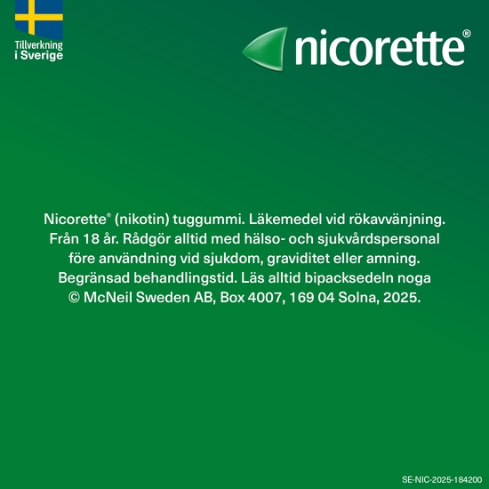 Nicorette Fruktmint, medicinskt tuggummi 2 mg 30 st