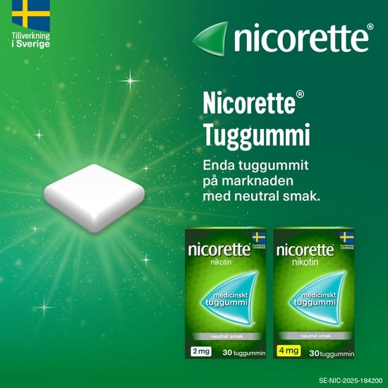 Nicorette Fruktmint, medicinskt tuggummi 4 mg 210 st