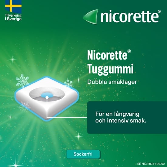 Nicorette Fruktmint, medicinskt tuggummi 4 mg 210 st