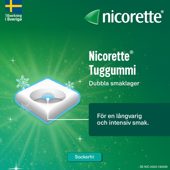 Nicorette Fruktmint, medicinskt tuggummi 4 mg 30 st
