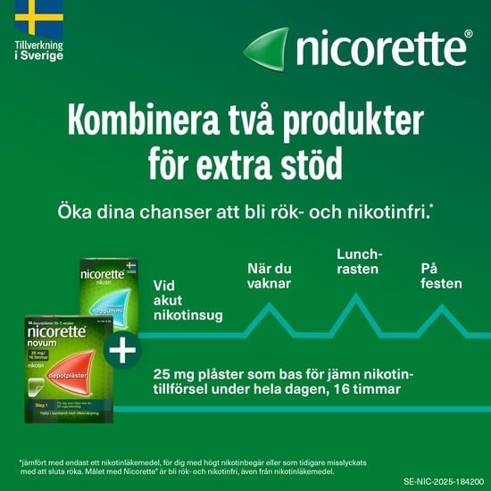 Nicorette Pepparmint, medicinskt tuggummi 4 mg 210 st