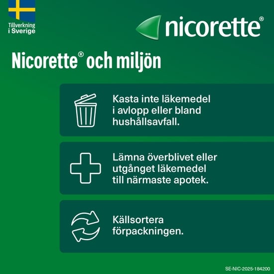 Nicorette, medicinskt tuggummi 2 mg 105 st