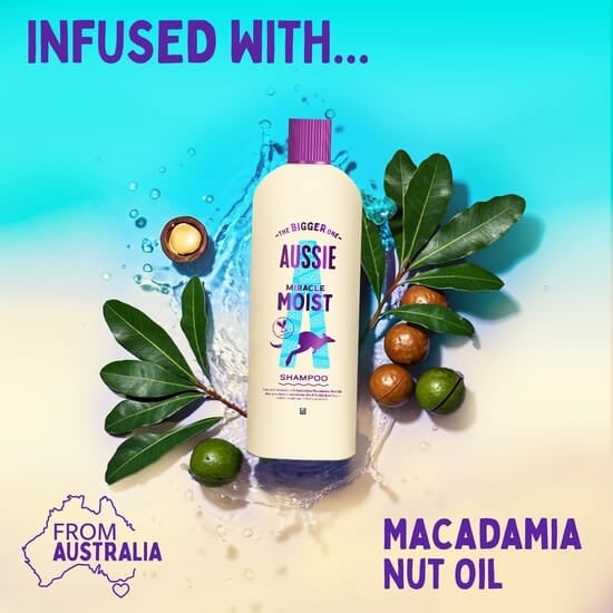 Aussie Miracle Moist Schampo 600 ml