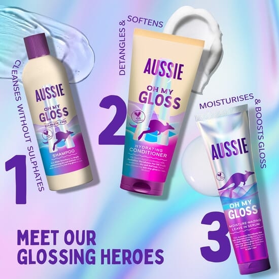 Aussie Oh My Gloss Schampo 300 ml