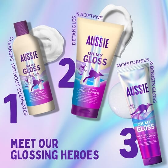 Aussie Oh My Gloss Moisture-Mazing Leave in Serum 160 ml