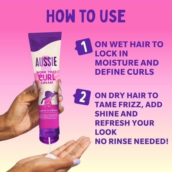 Aussie Work That Curl Cream 160 ml