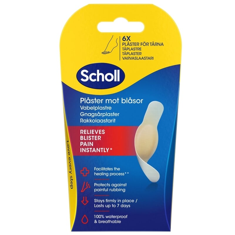 Scholl Skavsårsplåster Tår 6 st