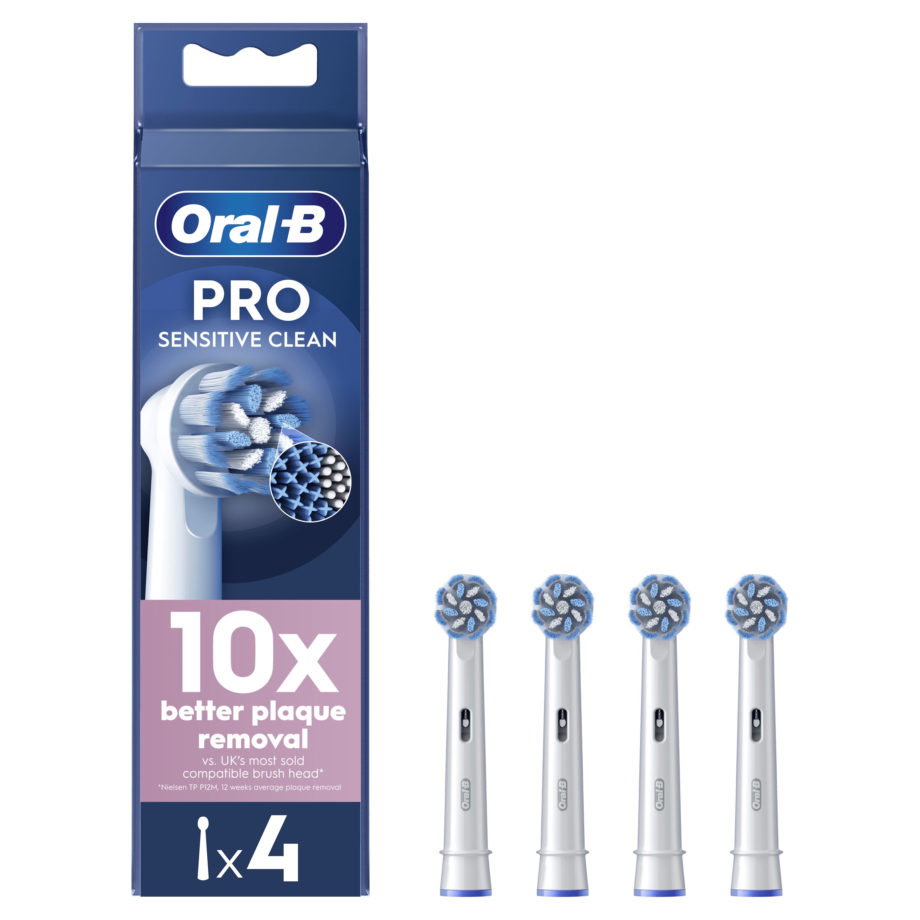 Oral-B Sensitive Clean Borsthuvuden 4 st