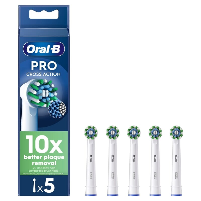Oral-B Cross Action Borsthuvuden 5 st