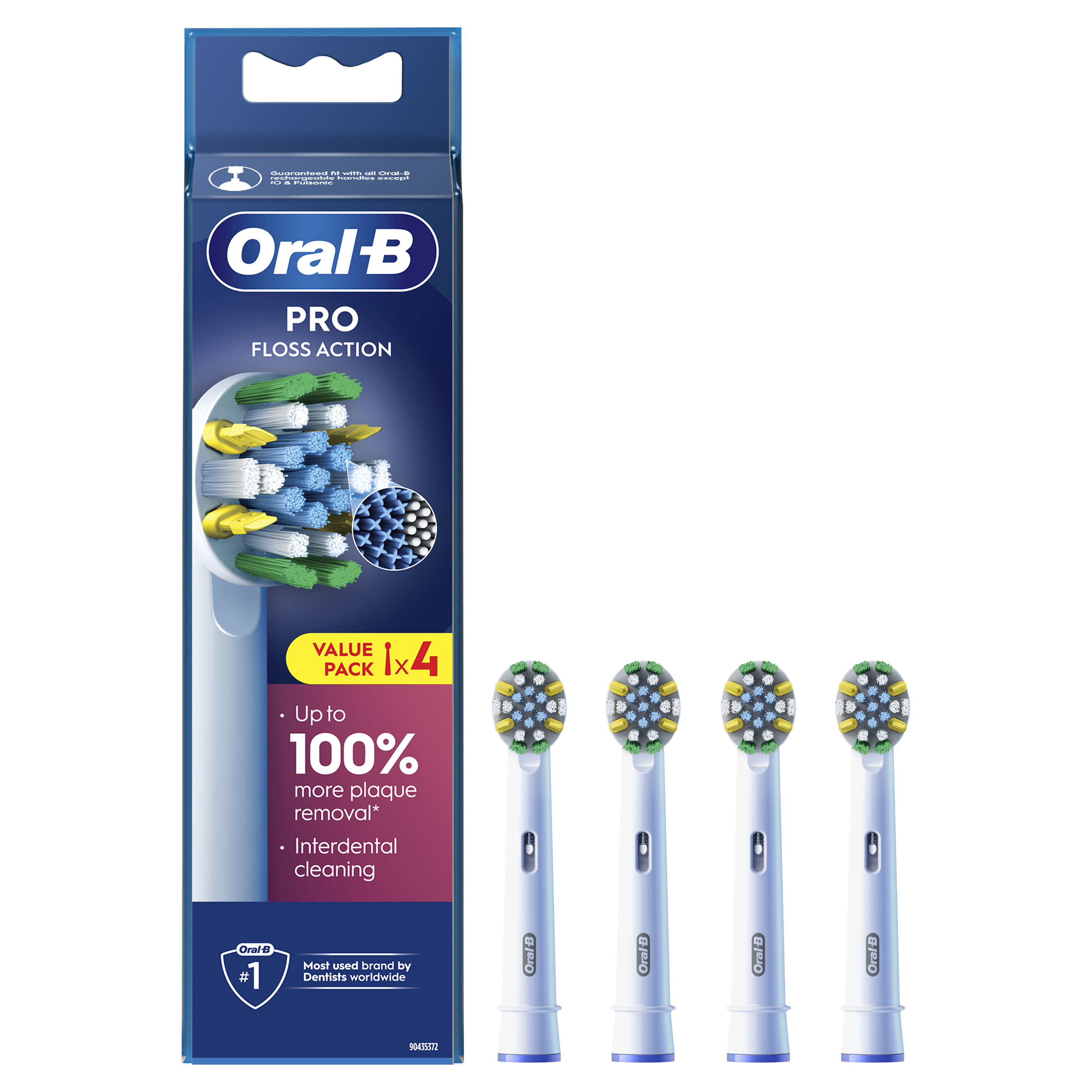 Oral-B Floss Action Borsthuvuden 4 st