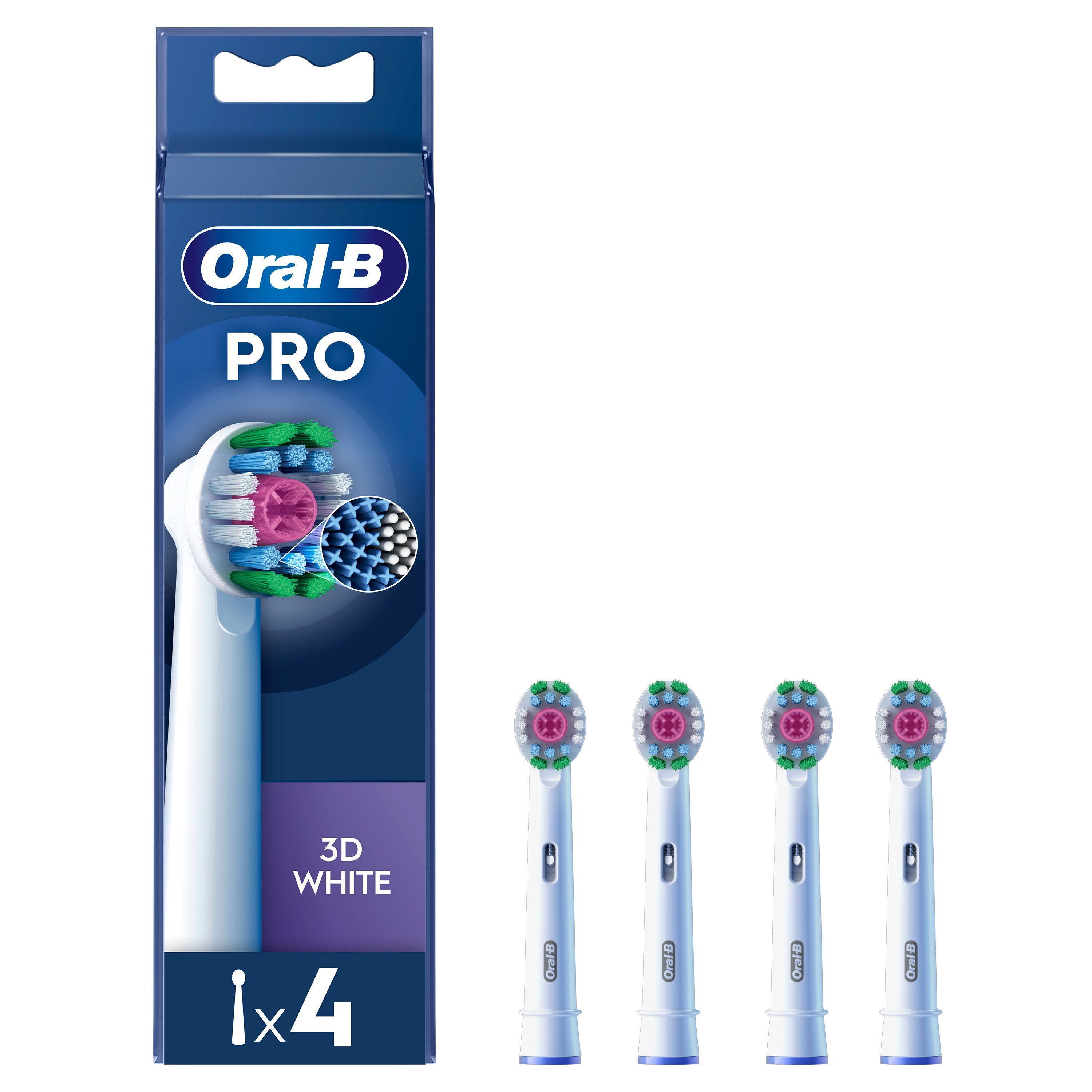 Oral-B 3D White Borsthuvuden 4 st