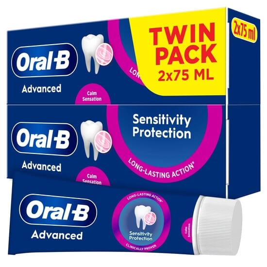 Oral-B Advanced Sensitivity Protection Calm Sensation Tandkräm 2 x 75 ml
