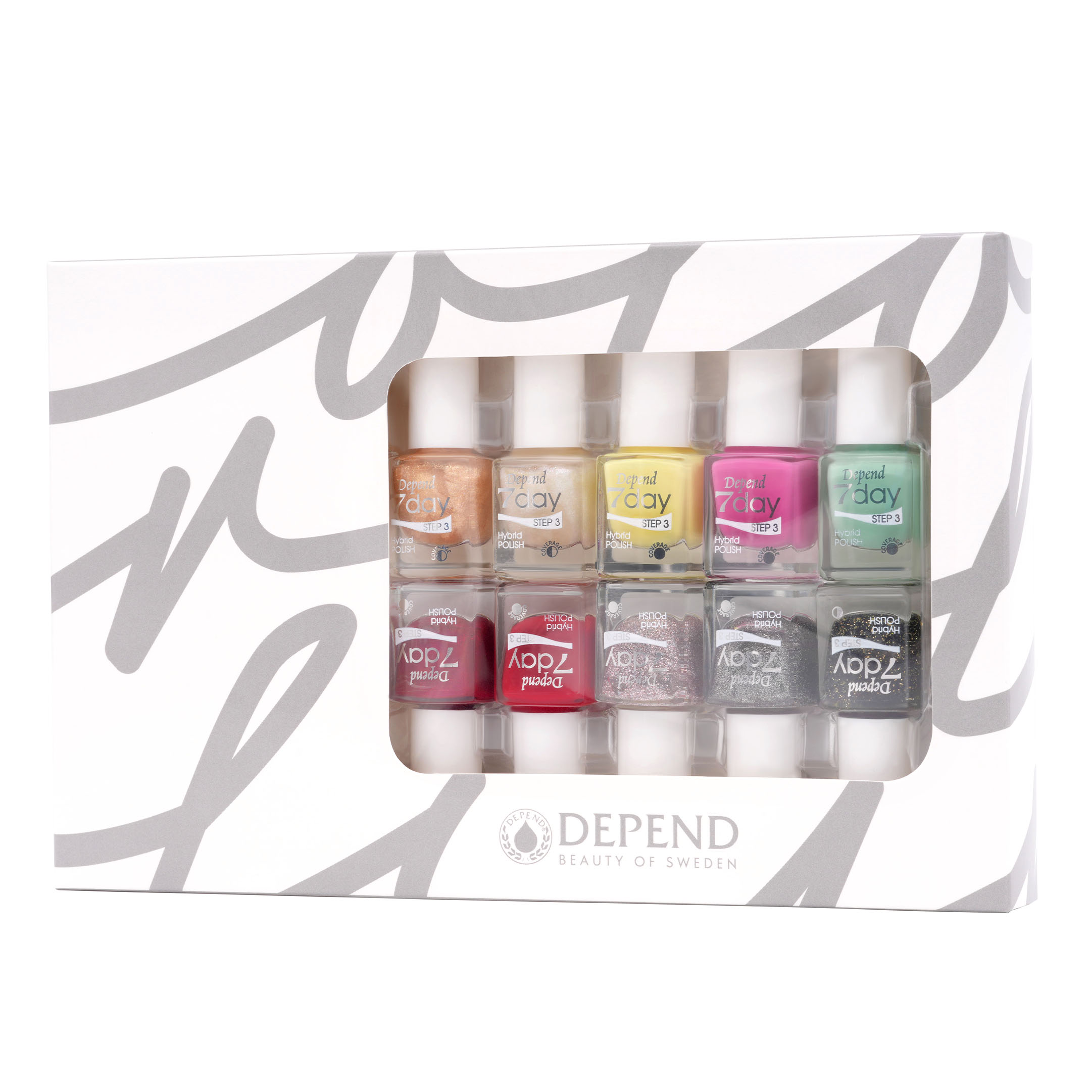 Depend 7day Hybrid Polish 10-pack