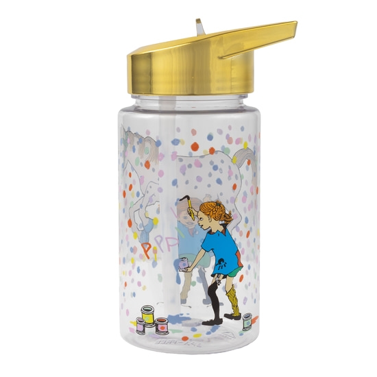 Rätt Start Vattenflaska i plast Pippi Födelsedag Guld 550 ml