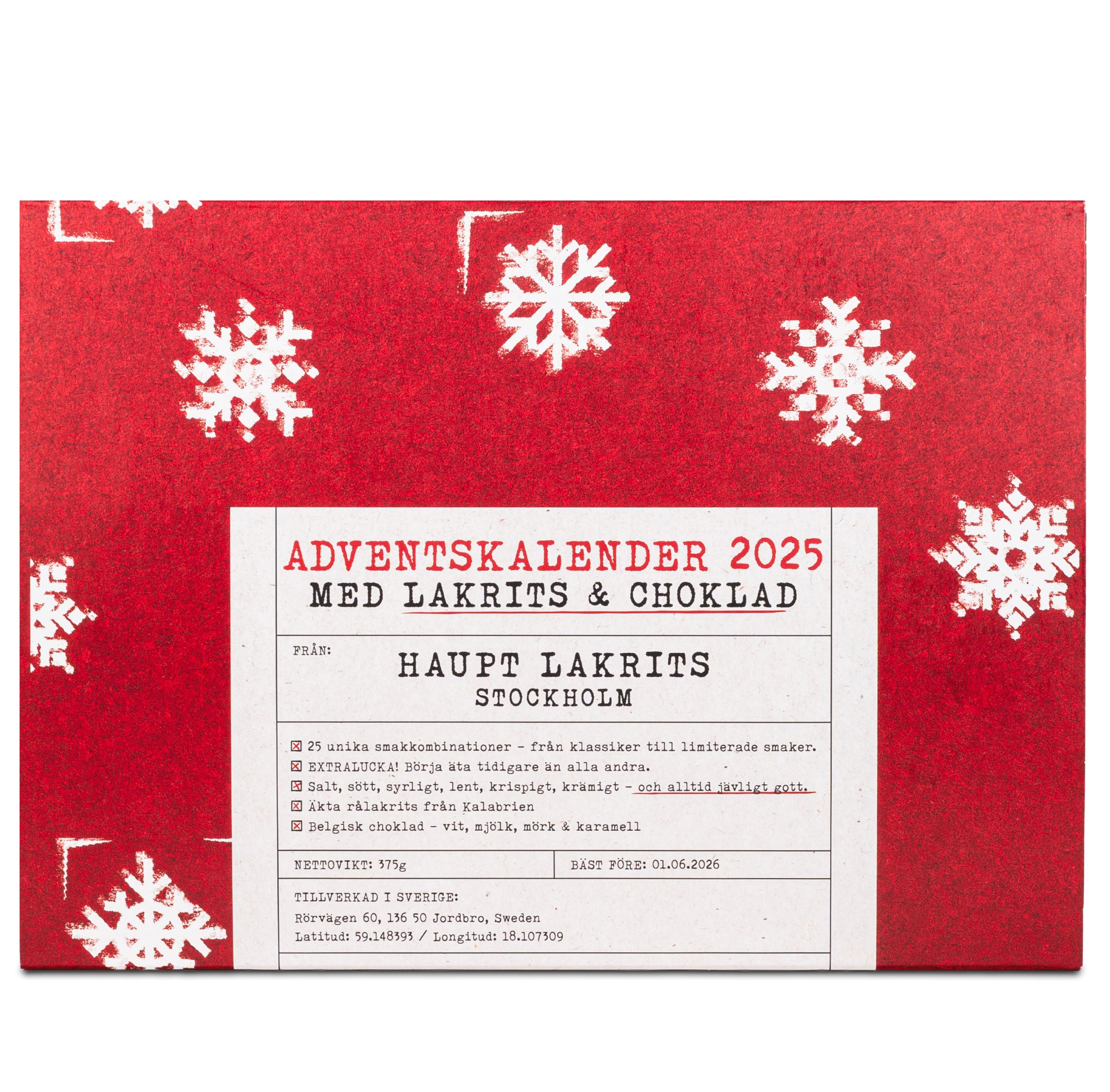Haupt Lakrits Adventskalender 2025