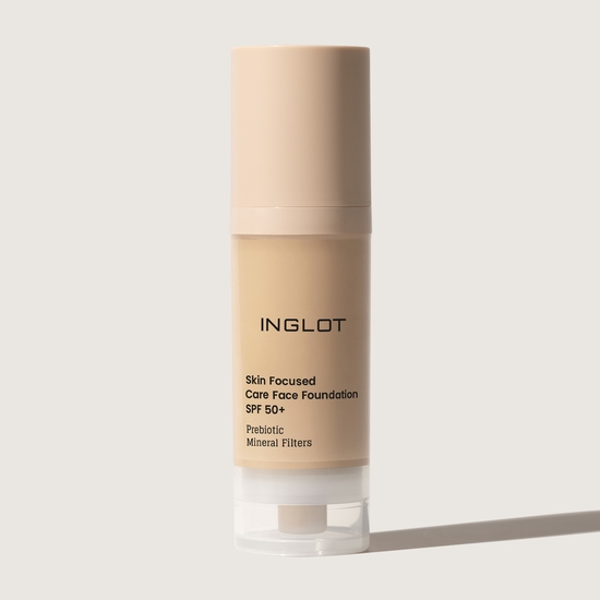 Inglot Skin Focused Care Face Foundation SPF50+ Medium Olive 30 ml