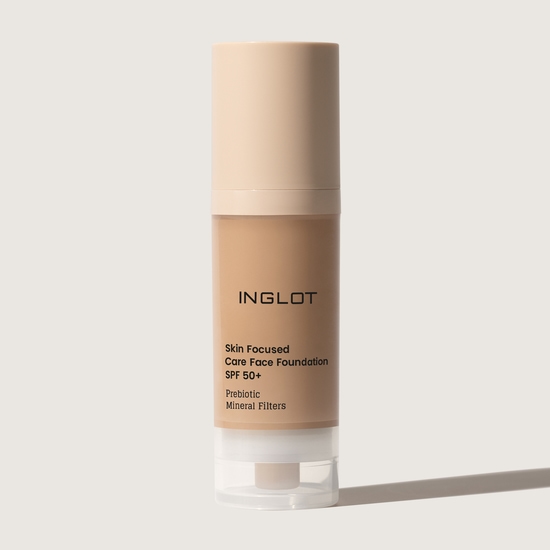 Inglot Skin Focused Care Face Foundation SPF50+ Warm Tan 30 ml