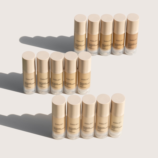 Inglot Skin Focused Care Face Foundation SPF50+ Warm Olive 30 ml