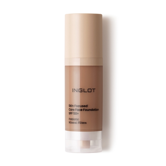 Inglot Skin Focused Care Face Foundation SPF50+ Deep Amber 30 ml