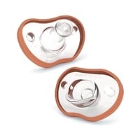 Nanobébé Flexy Napp Silikon 0-3 mån Terracotta 2 st