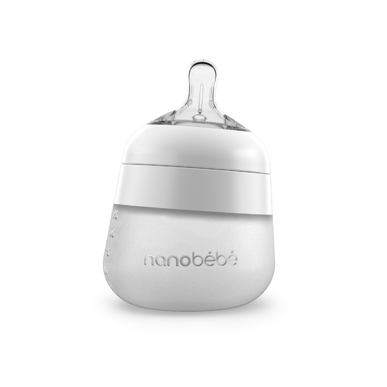 Nanobébé Flexy Silikonflaska Vit 150 ml