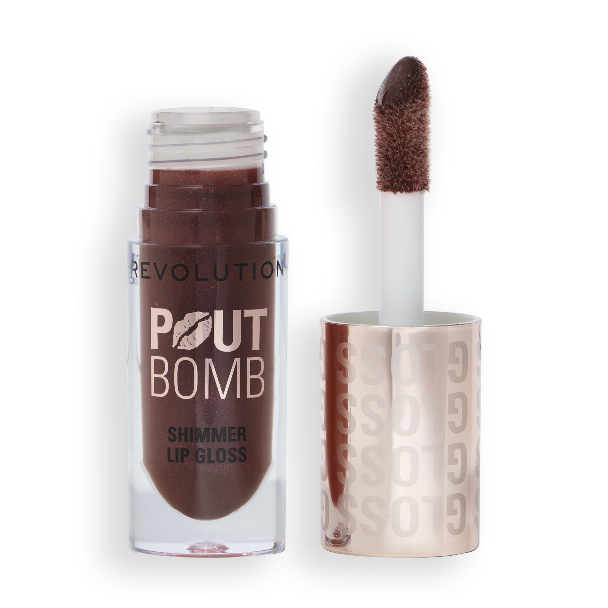 Revolution Pout Bomb Shimmer Gloss Chocolate Sparkle 4,5 ml