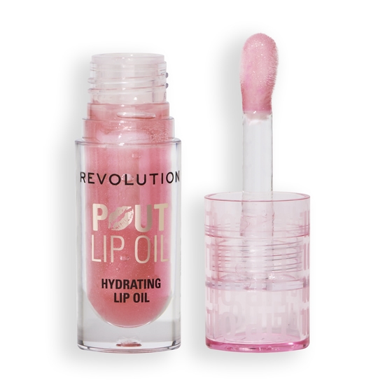 Revolution Pout Lip Oil Glam Pink Shimmer 4,6 ml