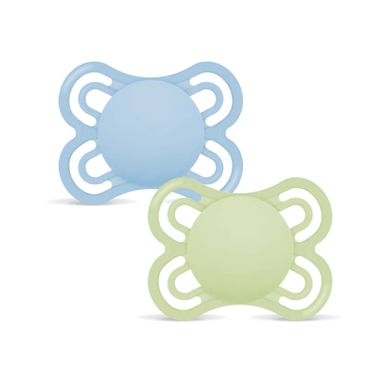 MAM Perfect Silicone 0-6 mån Blue 2-pack