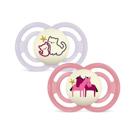MAM Perfect Night Silicone 16-36 mån Pink 2-pack