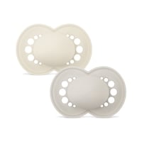 MAM Original Silicone 6-16 mån Neutral Unprinted 2-pack