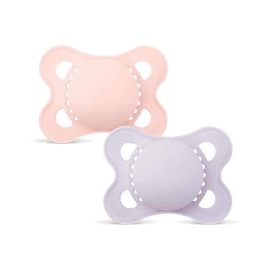MAM Original Silicone 0-6 mån Pink Unprinted 2-pack