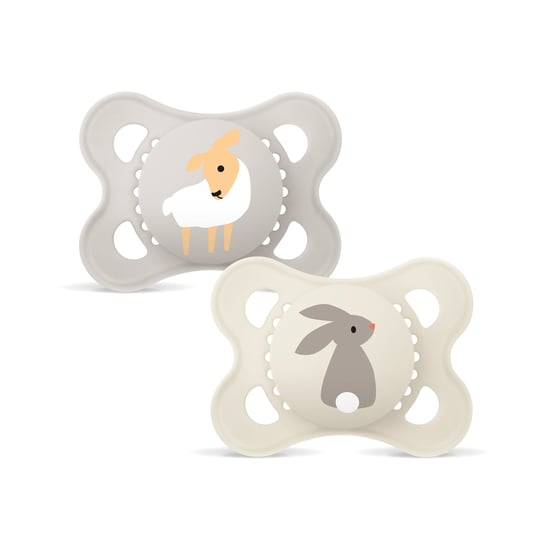 MAM Original Silicone 0-6 mån Neutral 2-pack
