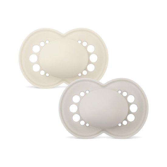 MAM Original Natural Rubber 6-16 mån Neutral Unprinted 2-pack