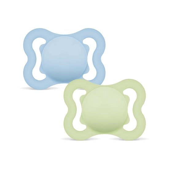 MAM Air Silicone 0-6 mån Blue 2-pack