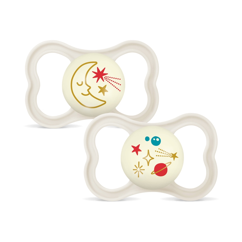 MAM Air Night Silicone 6-16 mån Neutral 2-pack