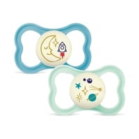 MAM Air Night Silicone 16-36 mån Blue 2-pack